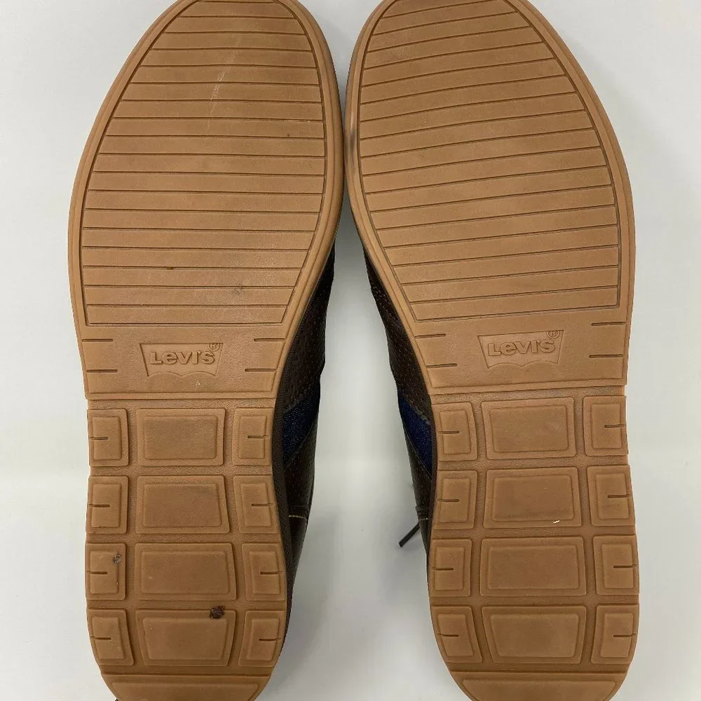 Levi's Strauss Men’s Brown Leather Shoes Sneakers Size 13
